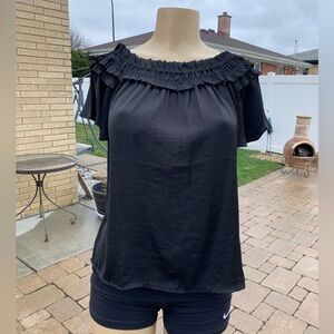 Who what wear black short sleeves top size S